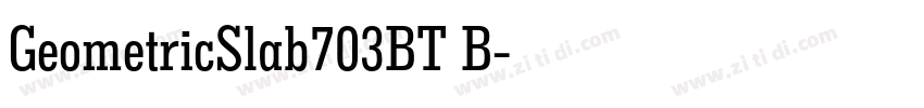GeometricSlab703BT B字体转换